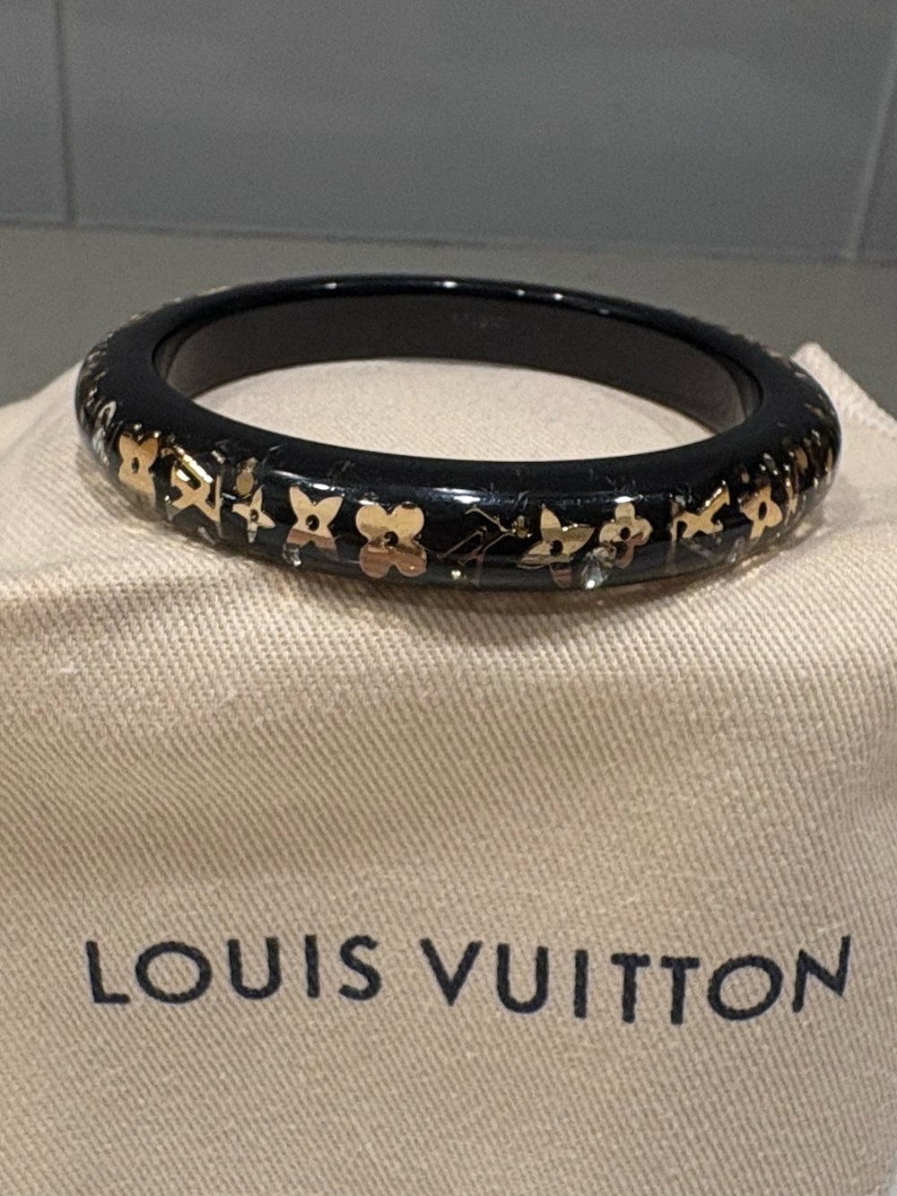 Authentic LV Black Inclusion Bracelet